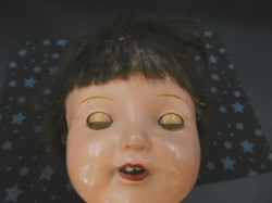 mama doll check dress face a